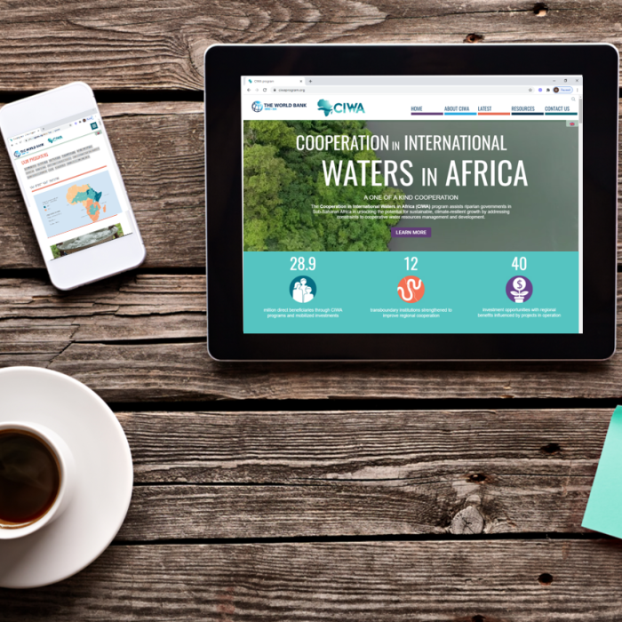 Scriptoria creates new website and interactive map for Cooperation in International Waters in Africa