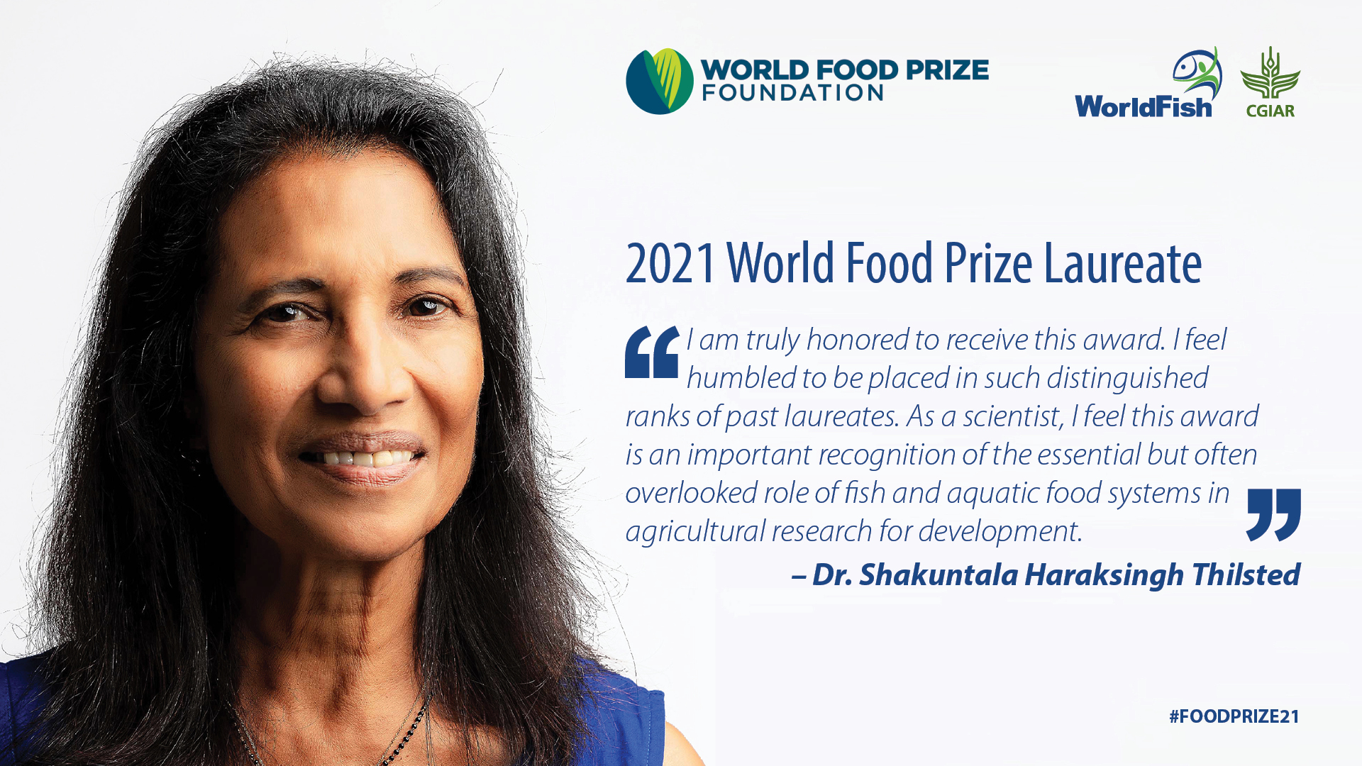 The future is fish: World Food Prize given to aquatic food systems expert
