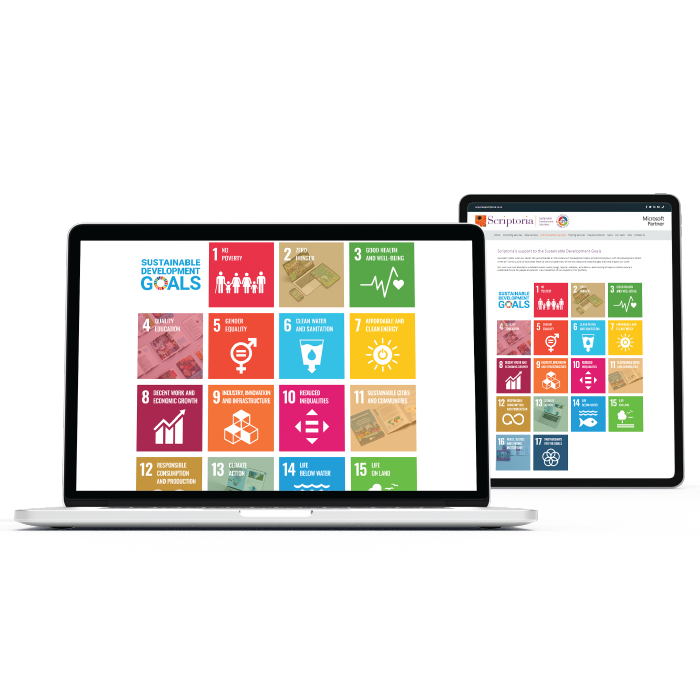 Discover how Scriptoria helps its clients achieve the SDGs