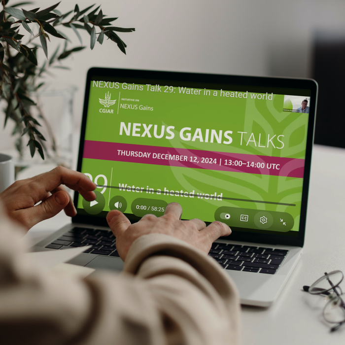 NEXUS GAINS webinar on laptop